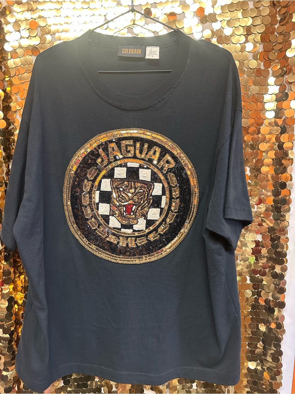 Colorado Women’s Black Short Sleeve Jaguar Patch Tee